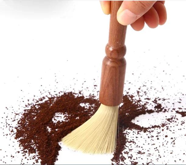 Coffee Grinder Cleaning Brush Wood Dusting Espresso Brush Accessories for Bean Grain Coffee Tool Barista Home Kitchen