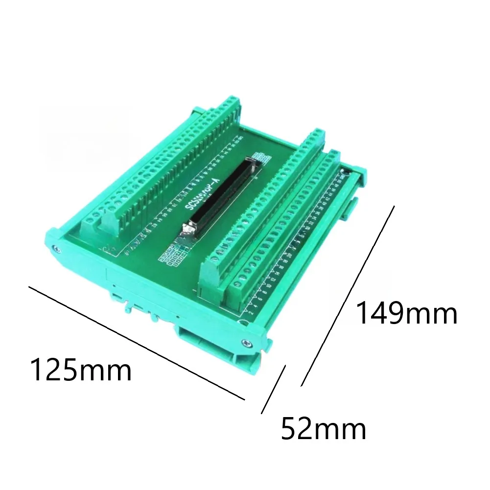 SCSI-100P-A Terminal Block 100-pin Terminal Block For DIN Rail Mounting Suitable For PLC Systems And Motor Control Connections