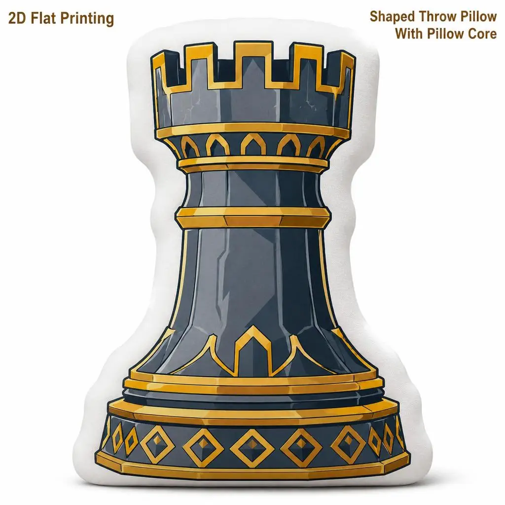 Rook Chess Players Gift Plush Pillow Cushion Irregular Stuffed Throw Pillow Home Decor Gift Sofa Bed Home