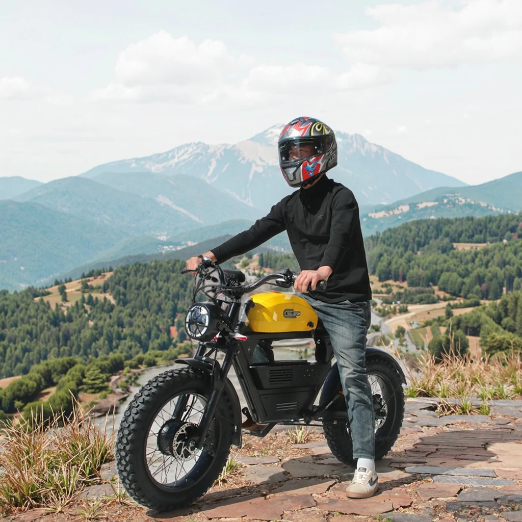 

US 20-Inch Retro Smart Electronic City Bike 1500x 2 Dual Central Motors Aluminum Alloy Power Lithium Soft Tail Frame 48v Voltage