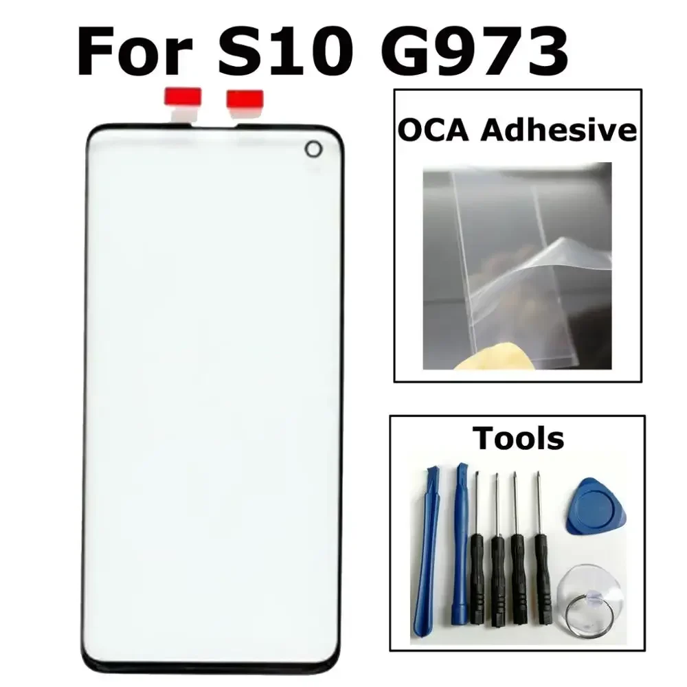 

Shyueda 100% New Outer Screen For Samsung Galaxy S10 6.1" SM-G973F G973U G973W Outer Front Screen Glass Lens Replacement