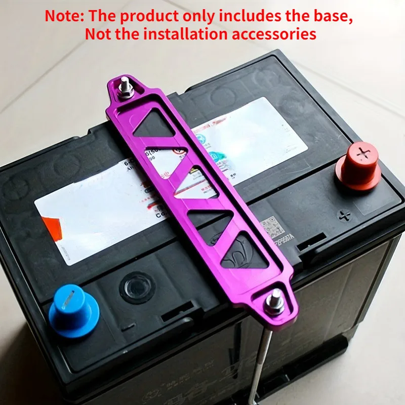 Red Blue Black Silver Gold Green Purple Five-hole Aluminum Car Battery Fasten Bracket Holder Battery Tie Down Brace Kit