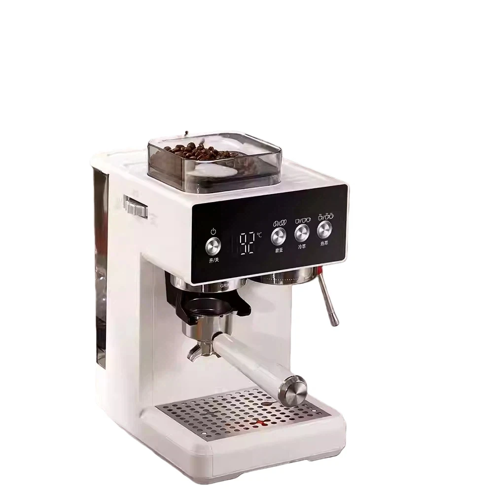 Semi-Automatic Espresso Coffee Machine Dual-Temp Extraction Smart Pre-Infusion 20 Grind Settings Stainless Steel Boiler