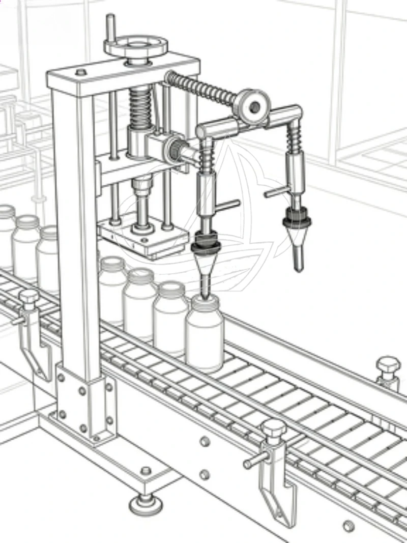 Gravity Filling Machine Head Accessories Liquid Siphon Type Automatic Quantitative Full Automatic Professional Simple