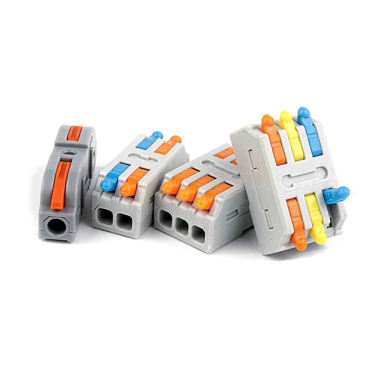 

Mini Compact Universal Fast Electrical Wire Terminal Block 2/3-pin conductor Push-in splicing Docking Wiring Connector 221 222