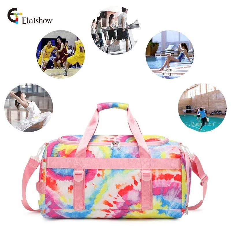 Travel Bag for Women Yoga Fitness Bag Large Capacity Leisure Travel One Shoulder Diagonal Straddle Gym Bags New Drop-shipping