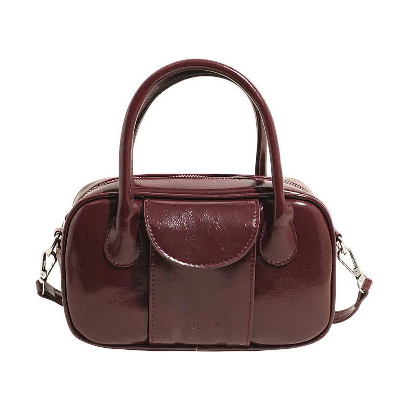 حقيبة يد جديدة على شكل وسادة لعام 2025 للنساء، حقيبة كتف كروس من الجلد الطبيعي متعددة الاتجاهات، محفظة أنيقة ذات سعة كبيرة #2