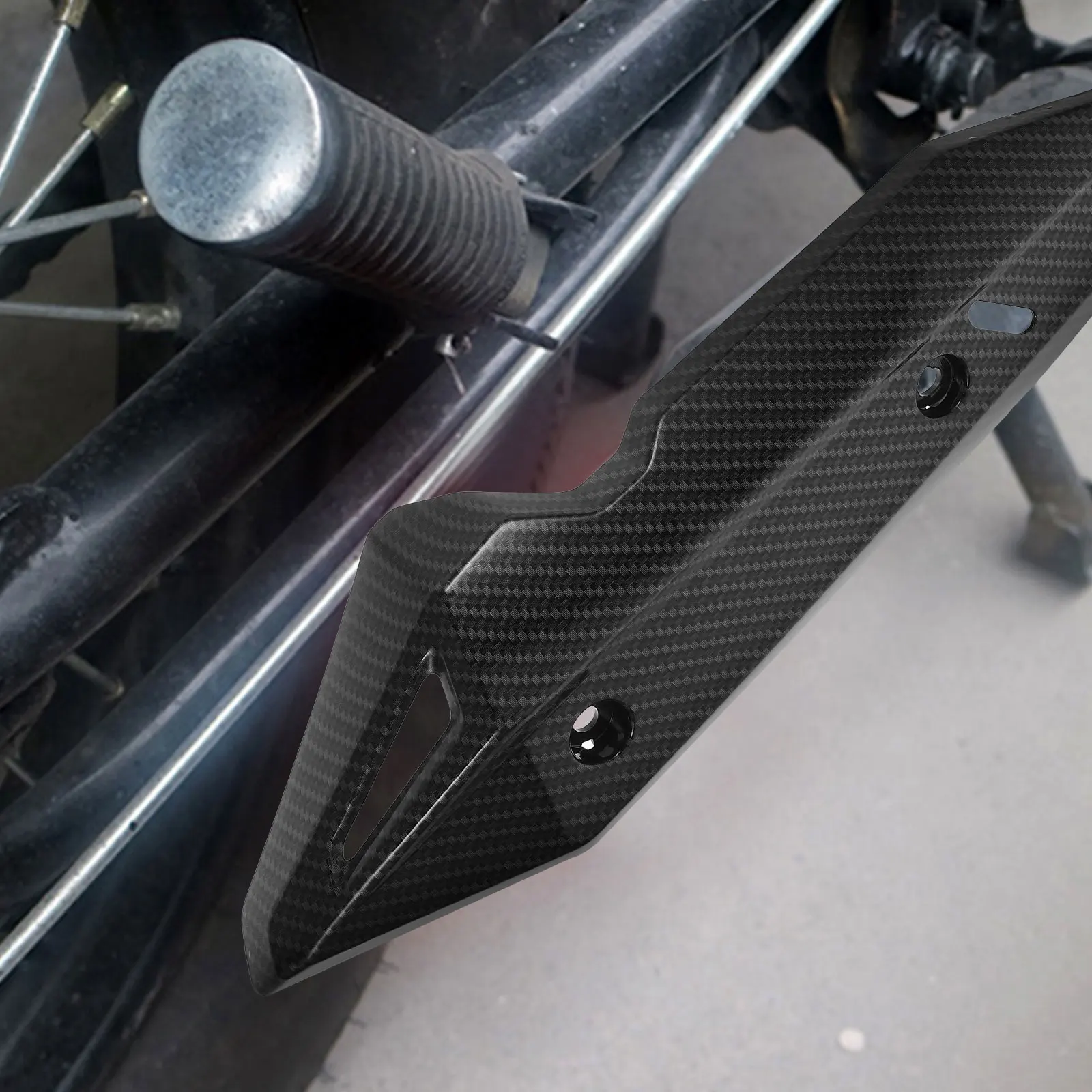 

Exhaust Pipe Heat Shield Motorbike Guard Protector Hood Insulation Water Proof Cover for Motorcycle Engine Anti-scalding Black