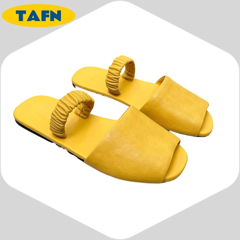 

Flip Flops Trendy Nice Minimalist All-Match Fashion Retro Flat Bottom Sandals 25 Popular Niche Temperament AD1817