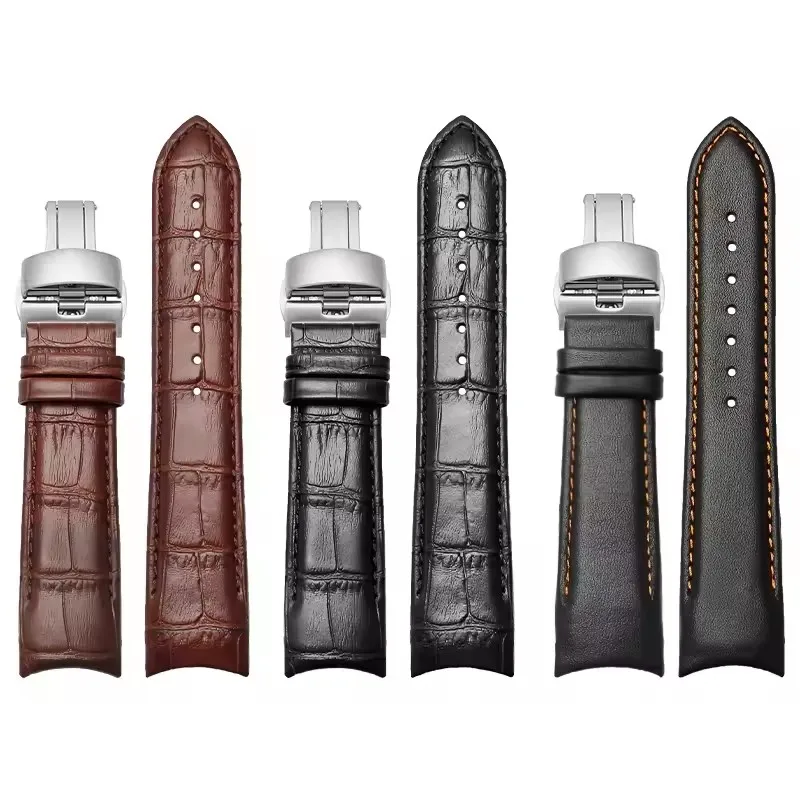 Cinturino per orologio per Tissot COUTURIER T035 T035617 627 T035439 Cinturino 22mm 23mm 24mm Fibbia a pennello Cinturini in vera pelle di vitello