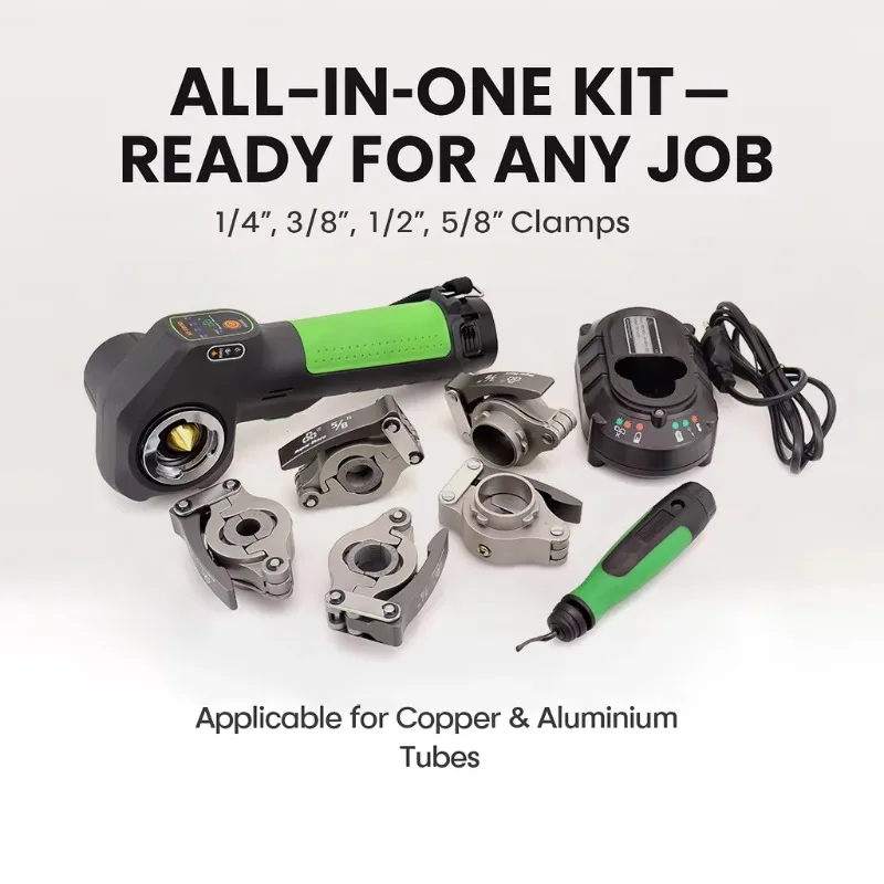 ST-E800A HVAC تبريد بطارية ليثيوم تعمل بالطاقة الكهربائية متوهج أنبوب المتوسع عدة النحاس الألومنيوم أنبوب أداة عدة #4