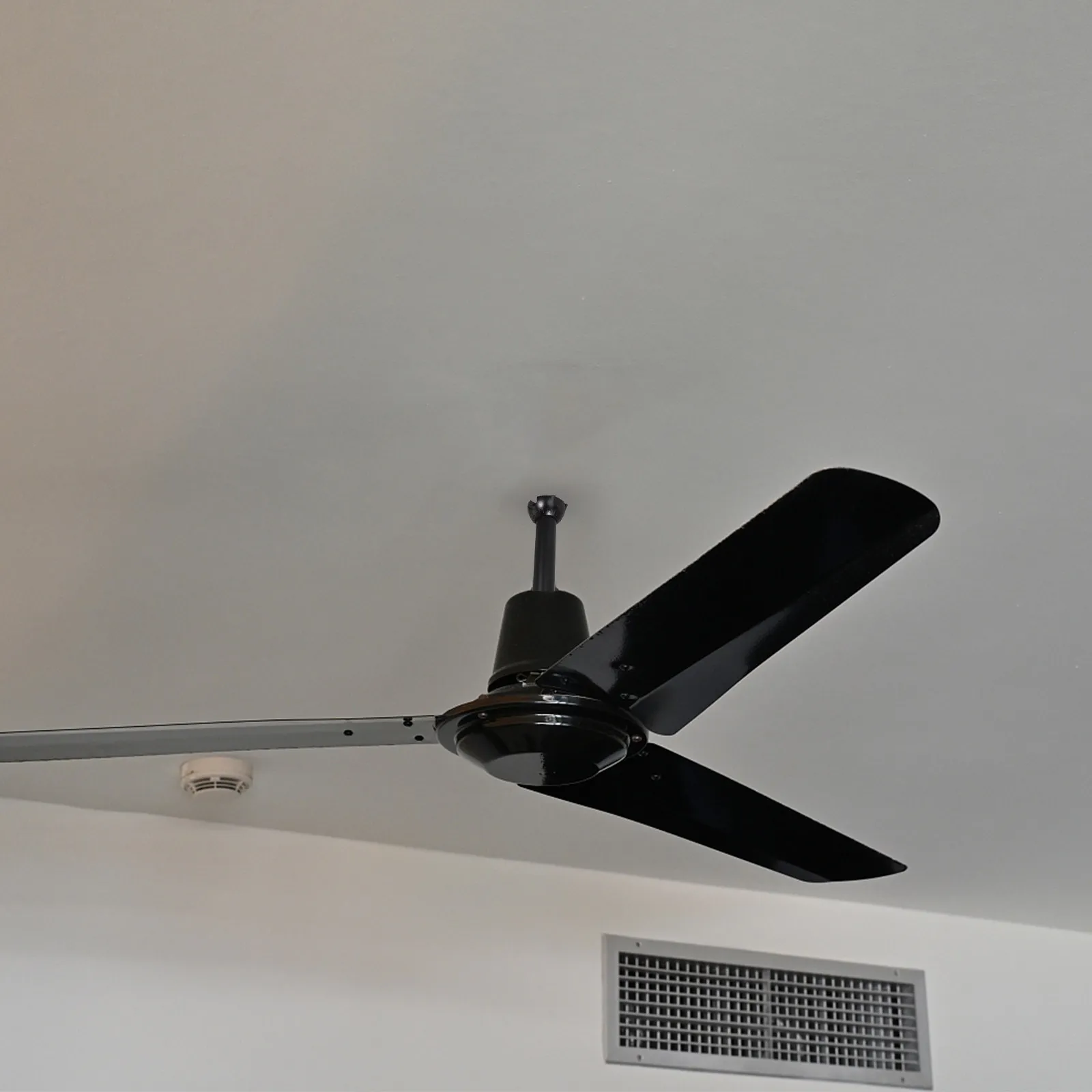 2Pcs Ceiling Fan Downrod Black Matte 8 Inch Non-Threaded Extension Rod for Living Room Kitchen Lighting Fan Accessories