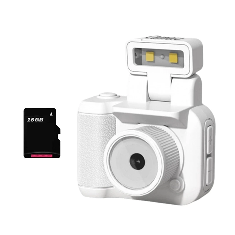 

Mini SLR Style Camera Cmos 16GB With Flash Light And Charging Dock Portable Video Recorder DV 1080P With LCD Screen