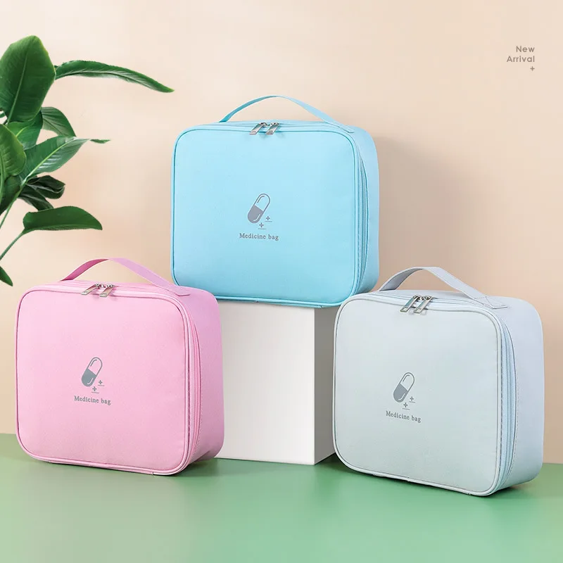 Portable medicine storage box family medicine box cloth emergency supplies reserve health hand first aid kit