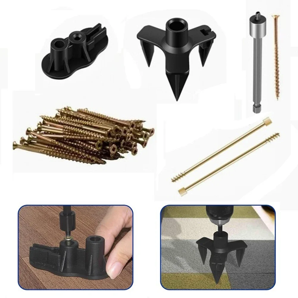 1set Floor Rattle Repair Kit Eliminate Squeaky Noise Specialty Scored Screws 2 Joist Detection Tools For Most Wood Floors Ground