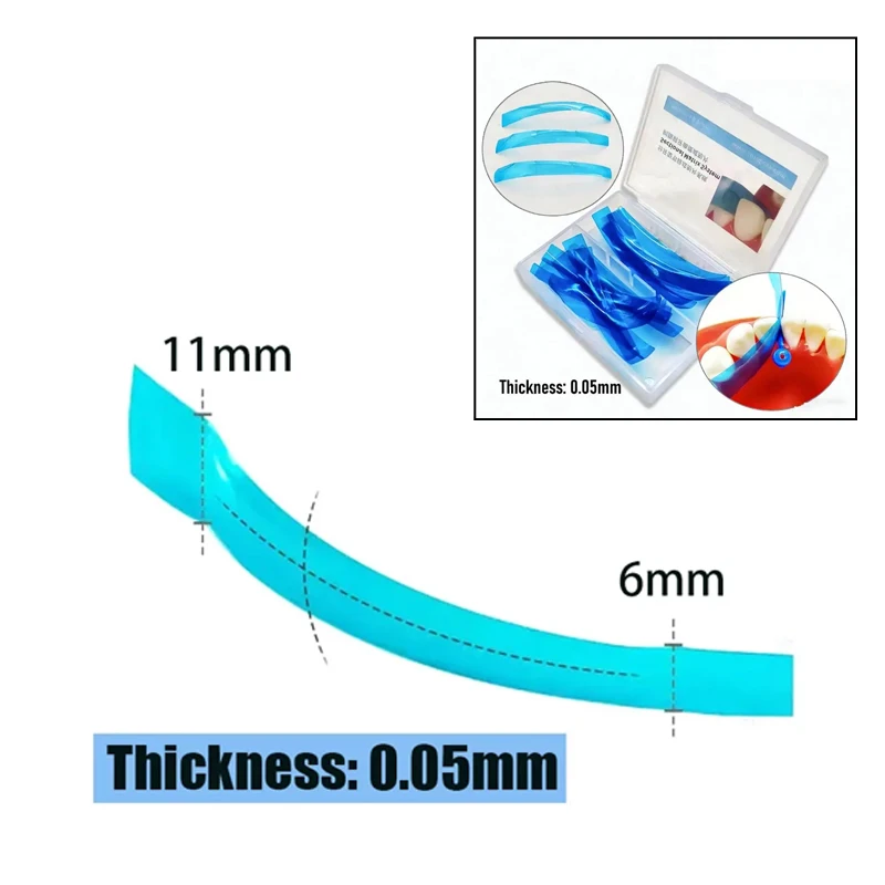 

Комплект стоматологических контурных матричных лент, 15 шт., полоска для восстановления передних зубов для наполнителей