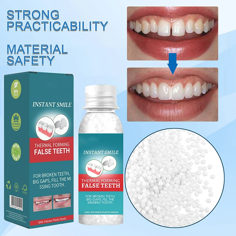 30ML Temporary Tooth Repair Kit Teeth And Gaps FalseTeeth Solid Glue Denture Adhesive Teeth Whitening Tooth Beauty Tool