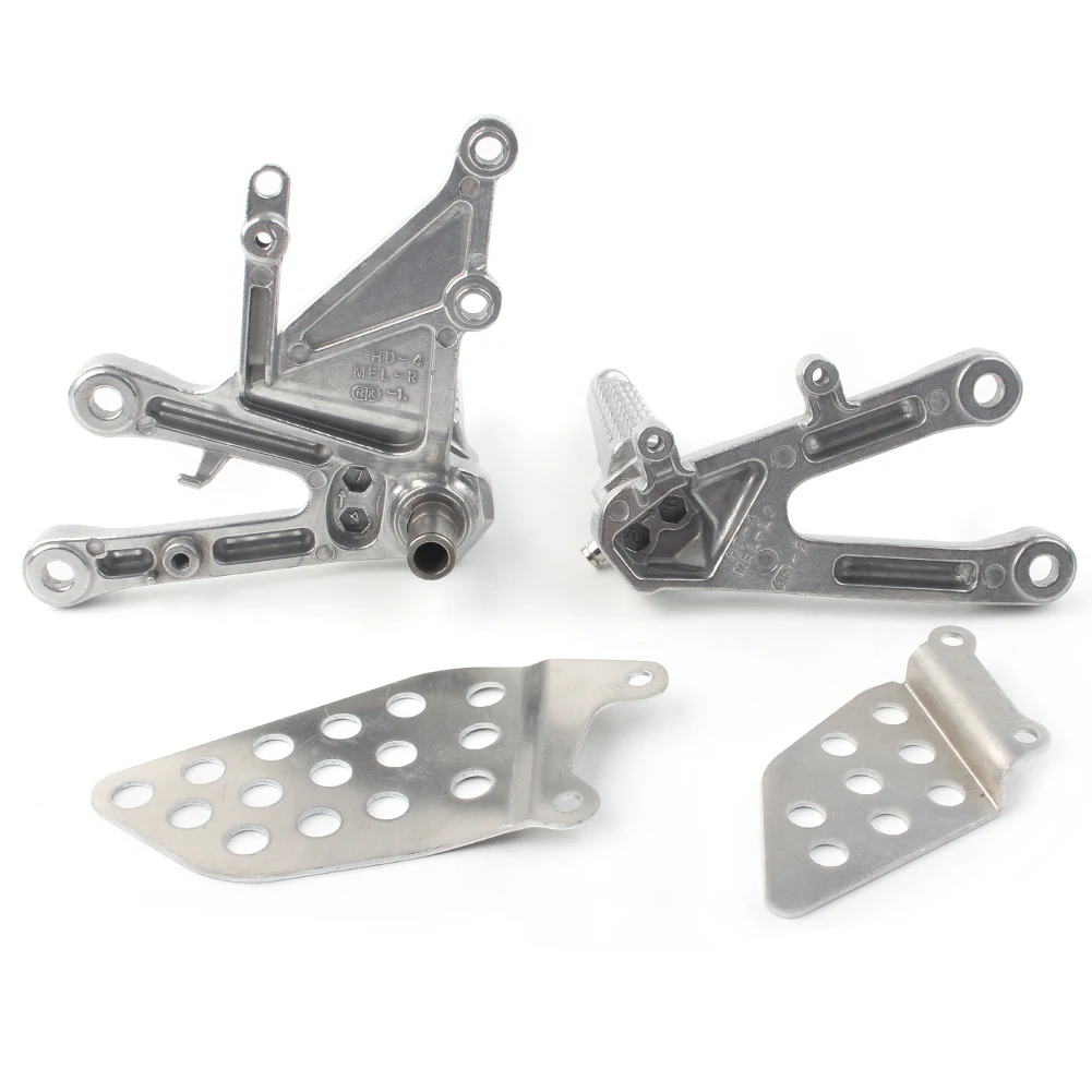 Motorcycle Front Rider Foot Pegs Aluminum Footrest Brackets for  CBR1000RR 2004-2007 CBR 1000 RR 2004 2005 2006 2007 1Pair