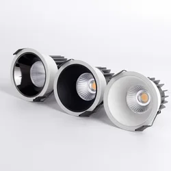 Luces LED empotradas antideslumbrantes y regulables, iluminación interior, COB, 7W, 9W, 12W, 15W, 110V, 220V