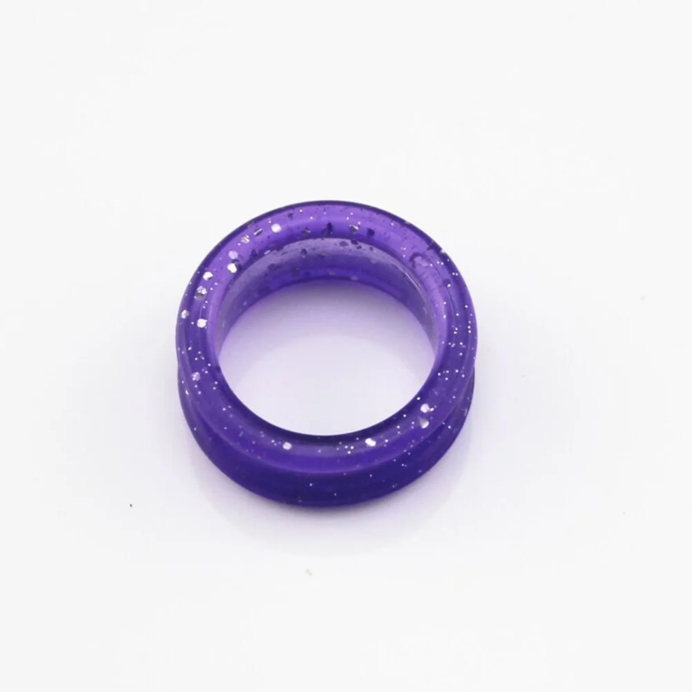 16 Pcs Scissors Ring Finger Rings Protectors Insert for Trimming Pets Silica Gel Hairdressing Flexible