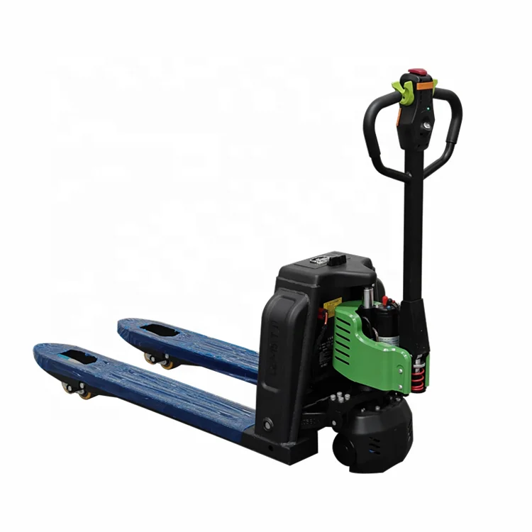 ELEP-15 TLI 1500kg 1 5 Ton 3300lbs Electric Pallet Jack 48V 10Ah Lithium Iron Phosphate Battery AC Motor Full Pallet Truck