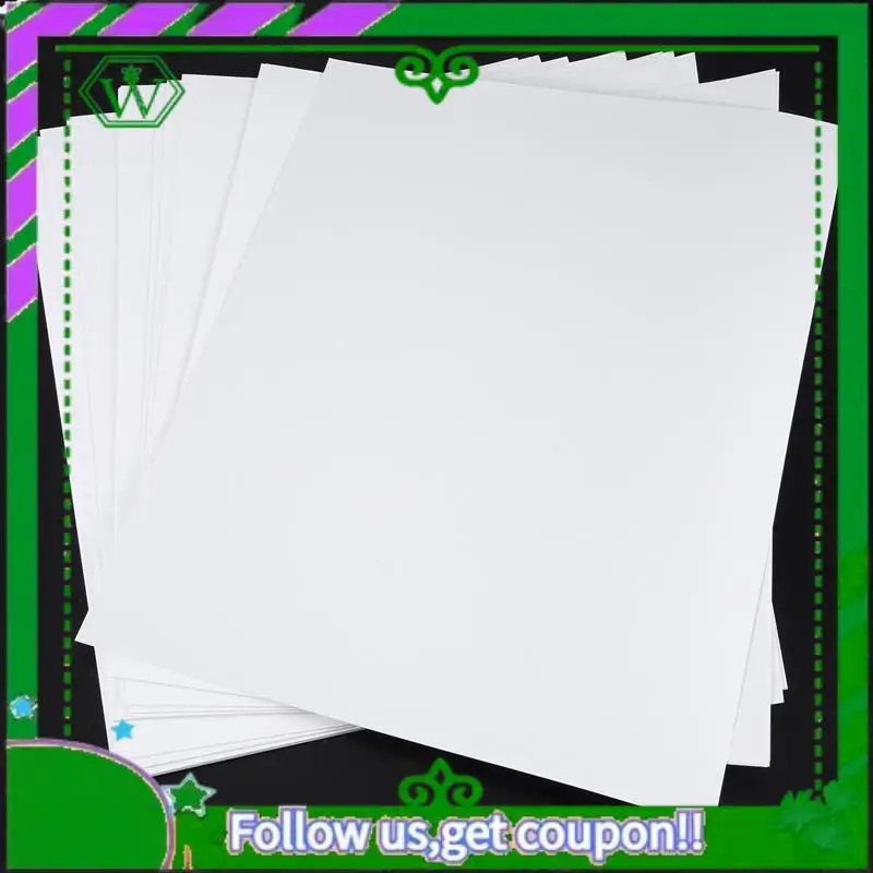 ABIK-Premium Printable Waterproof Vinyl Sticker Paper For Inkjet And Printer 210X280mm 60 Sheets Matte White Decal Paper