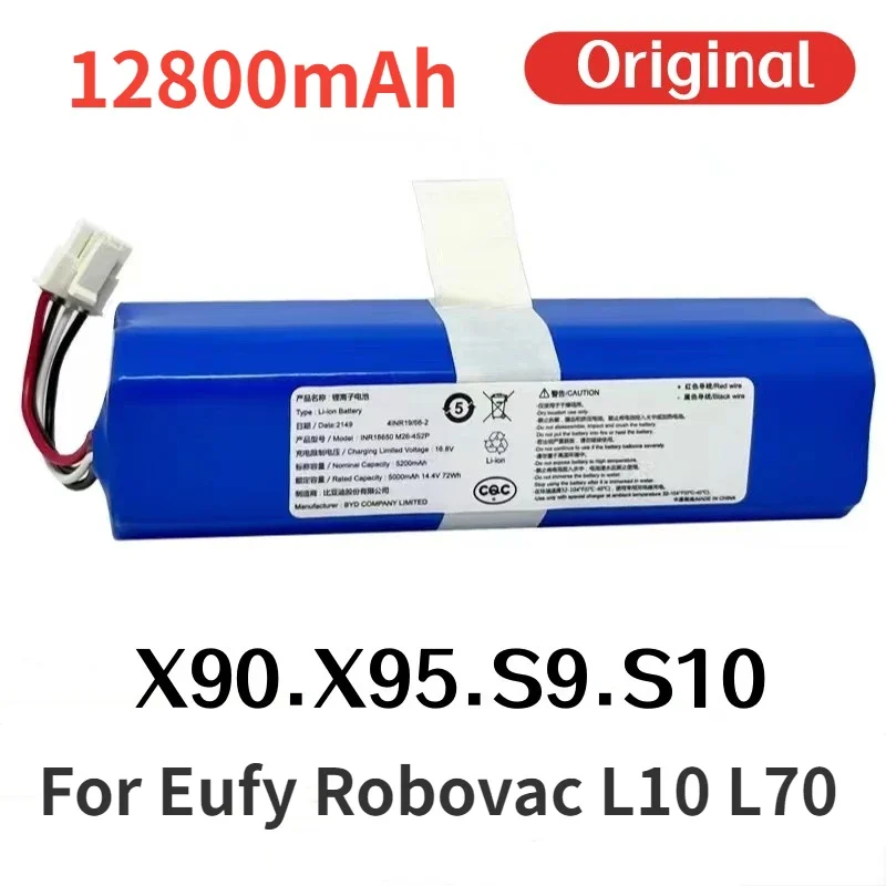 

12800mAh 14.4V Li-ion Battery For Anker Eufy Robovac L10 L70 Robot Vacuum Cleaner Accessories Spare Parts T2190 T2190G21