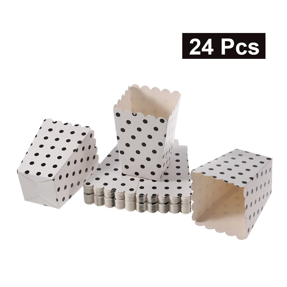 

24 Pcs Food Paper Box Popcorn Boxes Snack Holder Favor Grade Bags Treat Containers for Buckets