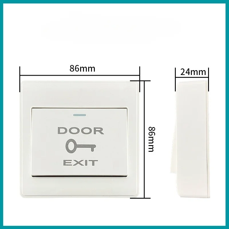 Exit Button With Bottom Box For  Door Access Switch Suitable For All Kinds Of Electric Lock