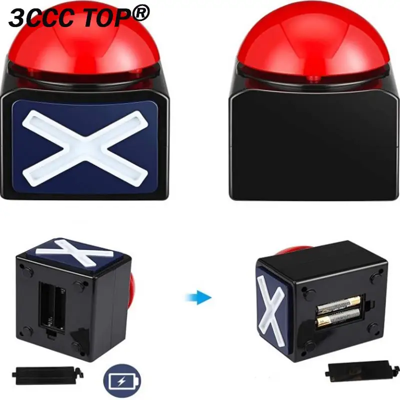 1PCS For Game Answer Buzzer Alarm Button With Sound Light Trivia Quiz Got Talent Press Buzzer