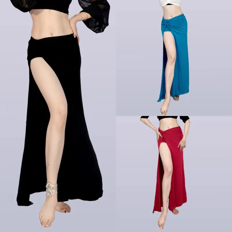 Gonna di danza del ventre Swegal personalizzata Nuovo abbigliamento di danza del ventre Vestito da pratica Gonna intrecciata Abiti indiani modali Abbigliamento da lezione da donna