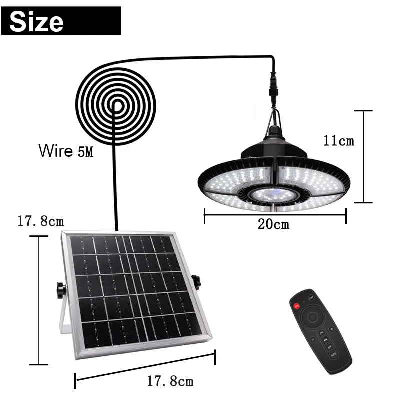 136LED Solar Lighting For Garden Outdoor Super Bright 4 Leaf Chandelier Foldable Garage Light Motion Sensor Solar Shed Light