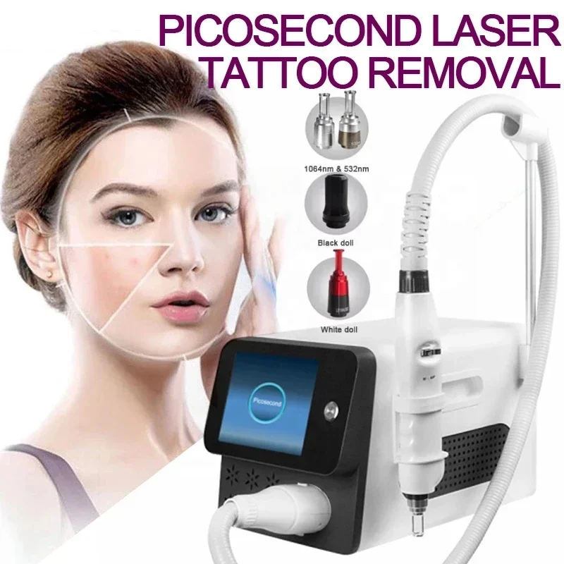 Wrinkle Remove Skin Resurfacing Device High Quality Nd Yag Picosecond 755nm Tattoo Laser Removal Machine