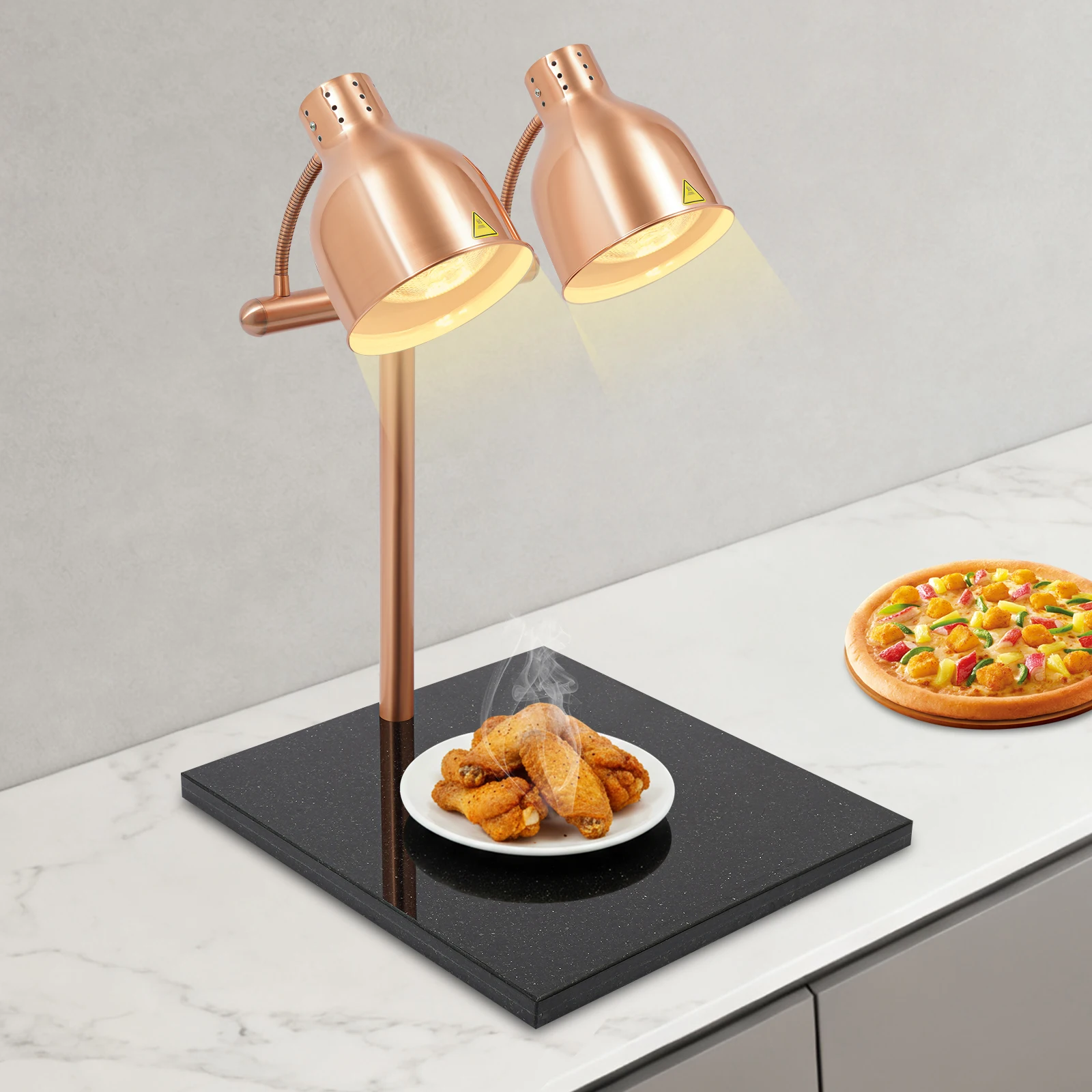 

Commercial Dual Head Food Warming Lamp Food Warming Lamp, Electric Warming Lights for Commercial Kitchens Cafeterias