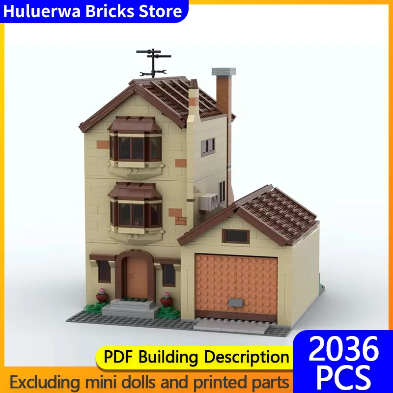 Popular Movie Street View Model MOC Building Bricks Yellow Doll Home Modular Technology Gifts Holiday Assemble Children Toy Suit