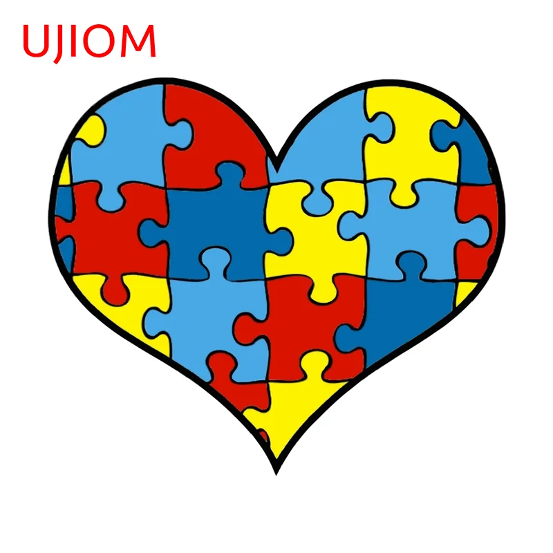 UJIOM Autism Awareness Popular Science Wall Sticker Personality Enchanting Scratch Proof Decal Amusing Game Room Decoration