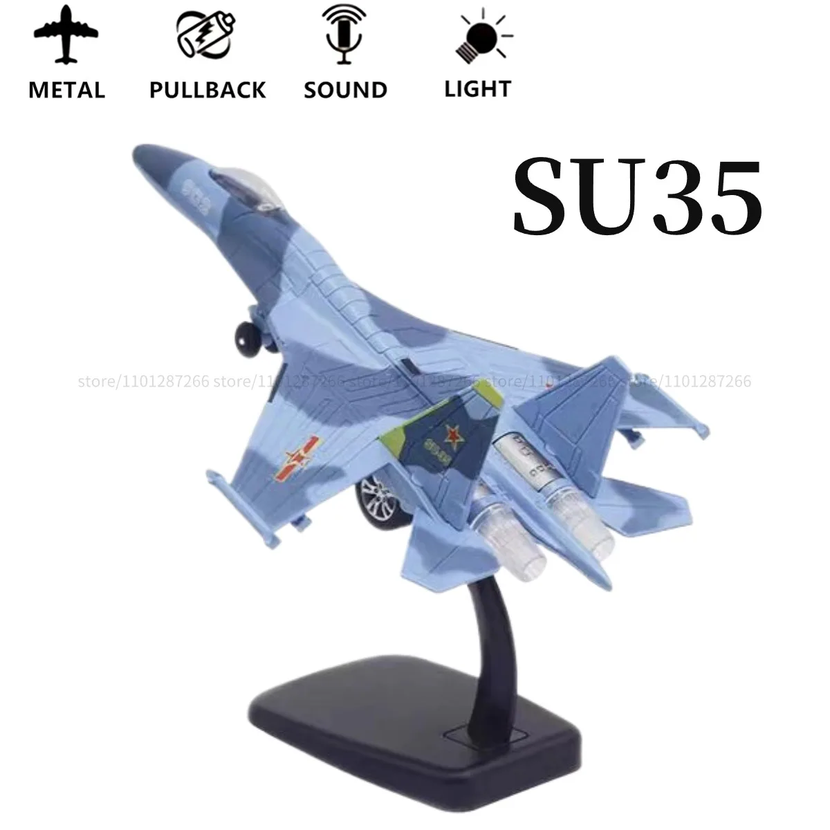 Avión de combate Pullback & Go Jet, escala 1:50, Rafale F6, F22, F35, B2, con sonido ligero, modelo de avión fundido a presión, juguete de regalo