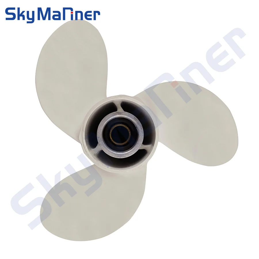 683-45945-00-EL 9 1/4X9-J for Yamaha Boat Engine 2 Stroke 9.9HP 15HP 3 Blades 8 Spline Tooth R-Rotation 683-45945 Propeller