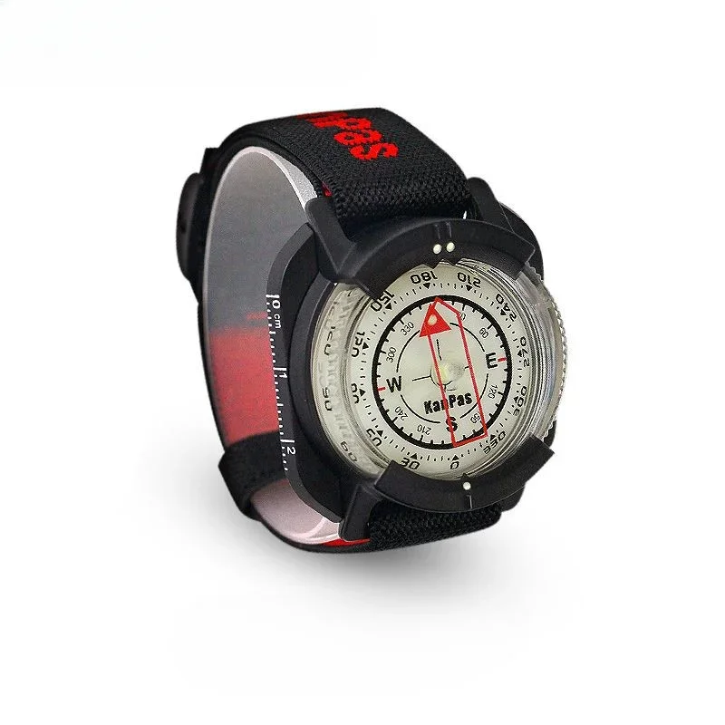 Watch Style Outdoor Sports Compass Luminous Waterproof Portable Diving Compass Outdoor Mountaineering and Cycling Compass