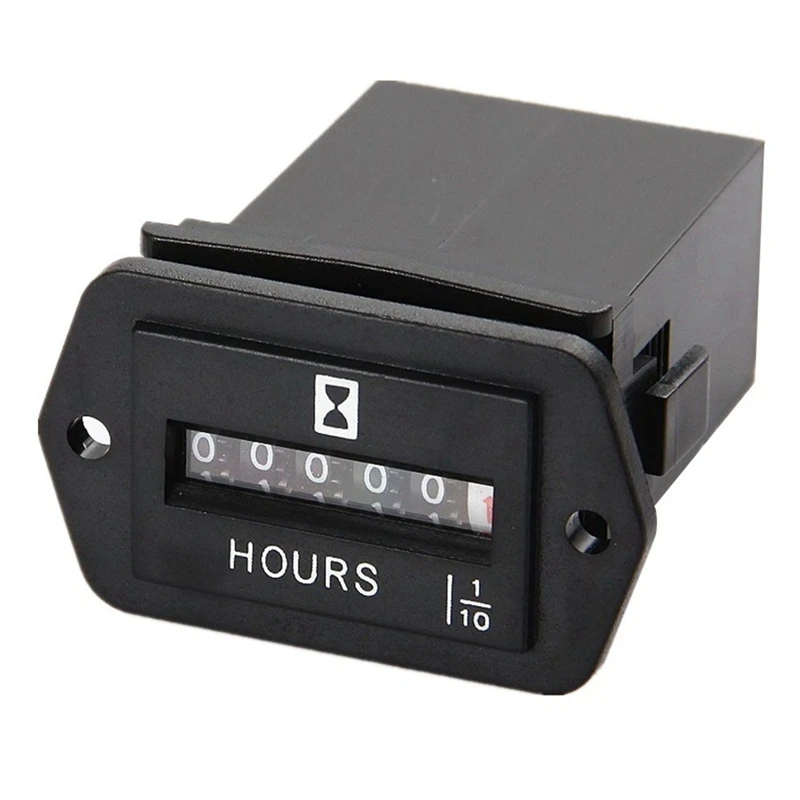 DC 6-80V Mechanical Hour Meter - Hourmeter For Engine Generator Boat Automobiles Motorcross Motor Truck Tractor