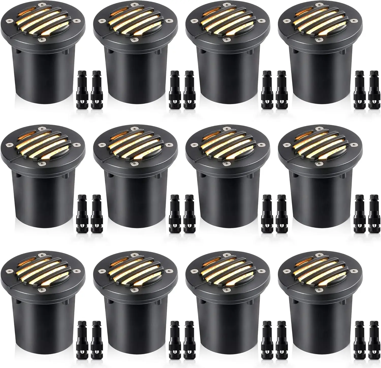 

12 Вт низковольтное ландшафтное освещение 12 В с разъемами ультра яркий колодец светодиод на земле водонепроницаемый открытый сад двор подъездная дорога