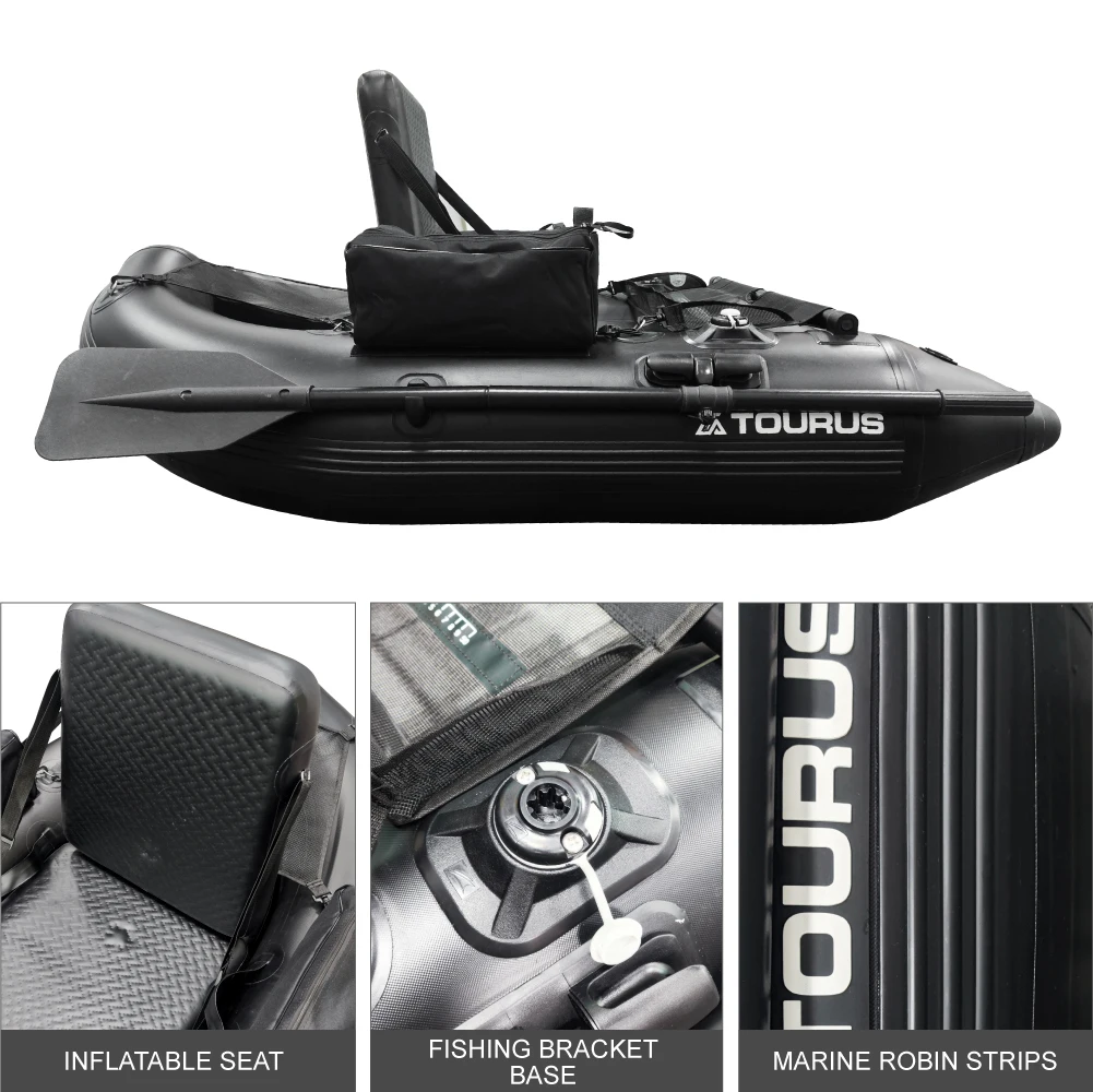 OEM Accept Made In China Pvc Plastic Belly Boat Inflatable Float Tube 170cm Fish Boats For Sale