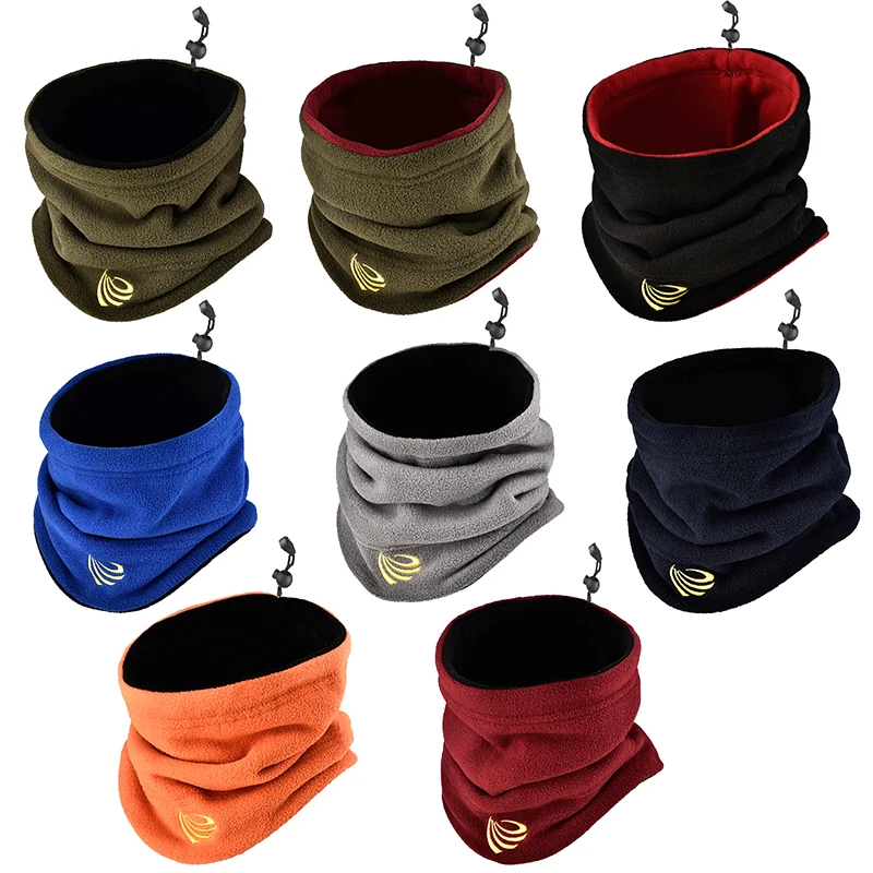 Winter Outdoor Sports Scarves Fleece Neck Gaiter Ski Tube Scarf Half Face Cover For Men Women Cold-proof Collar Neckerchief