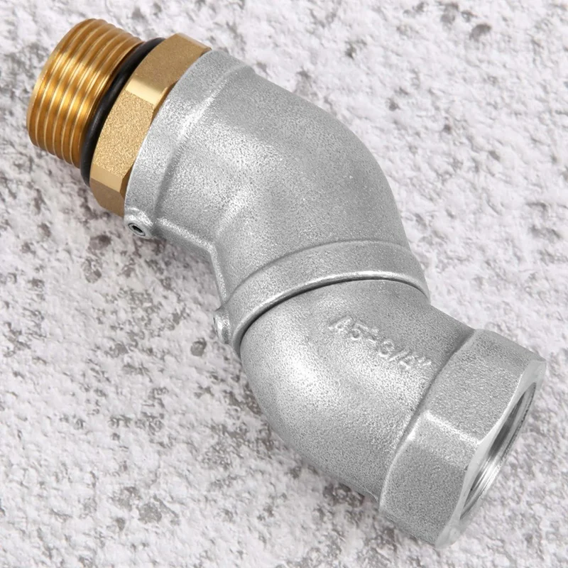 3X 3/4 Inch Fuel Hose Swivel 360 Rotating Connector For Fuel Nozzle Multi Plane Fuel Plane Swivel