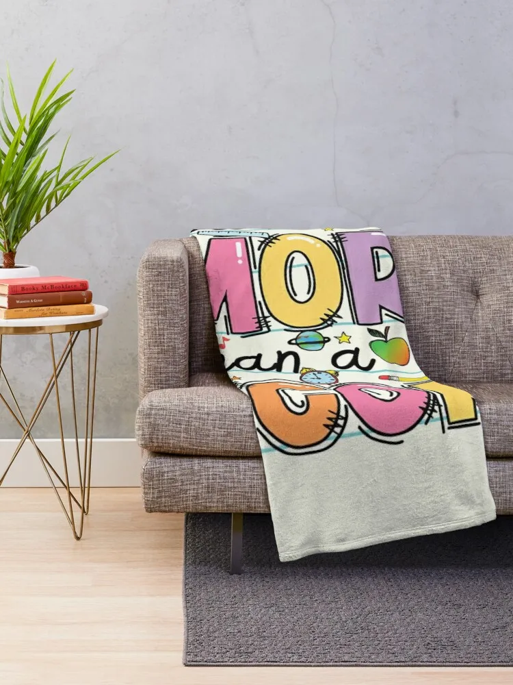 You Are MORE Than A Test SCORE Cute Testing Day Throw Blanket for babies Luxury Thicken Blankets