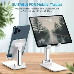 Foldable Mobile Phone Holder Stand Tablet Desk Mount Table Flexible Adjustable Desktop Live Lazy Bracket Support For All Phones