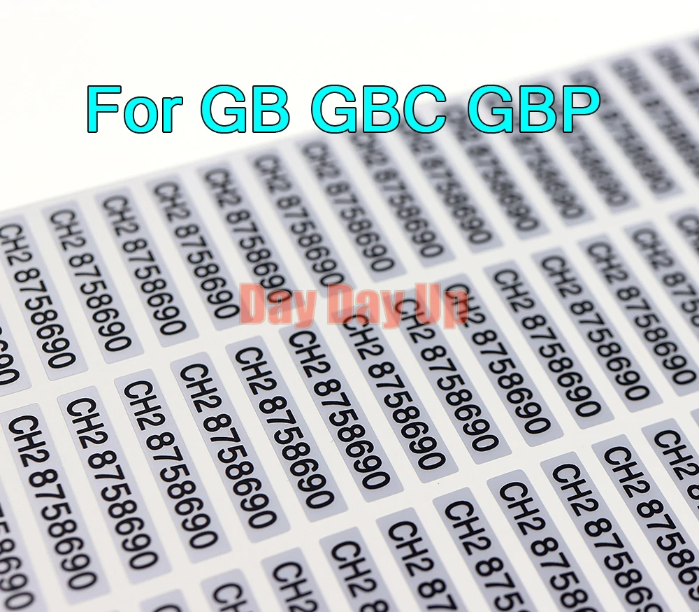 게임보이용 2개 세트 시리얼 넘버 스티커 백 라벨 GB GBC GBP 게임보이 어드밴스 GBA용
