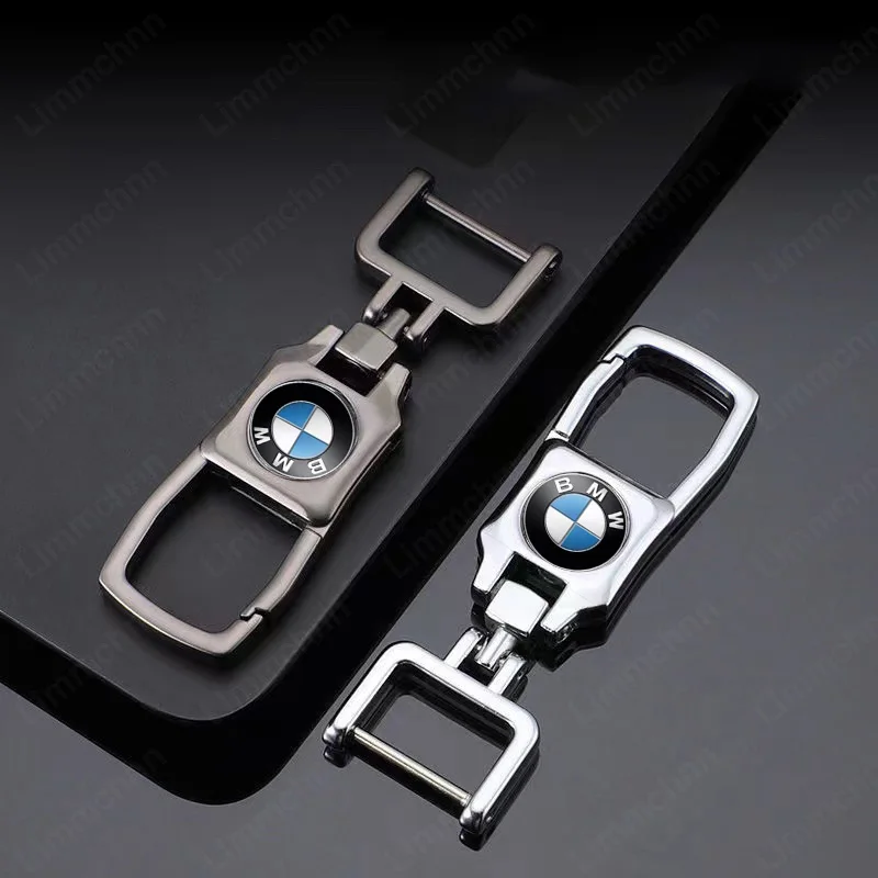 Metal Car Keychain Pendant Double sided Key Ring For BMW 1 3 5 7 Series X1 X2 X3 X4 X5 X6 X7 E90 E91 E92 E60 E82 E87 F10 F30 F40