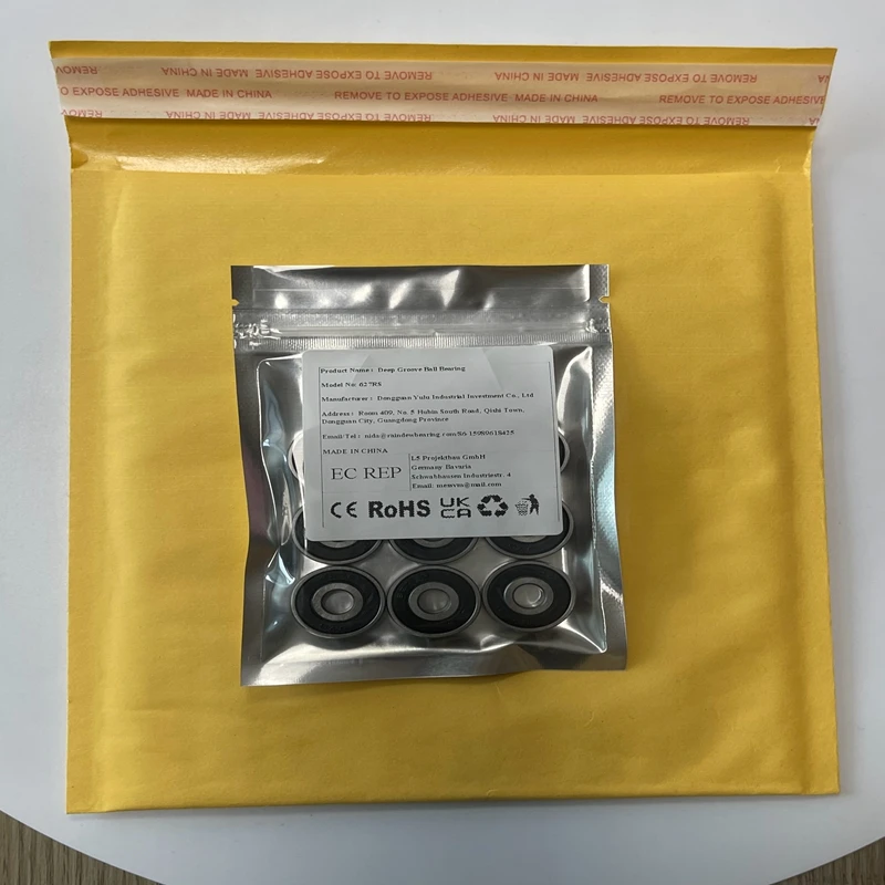 

10PCS 627RS 7x22x7 mm Bearing ABEC-7 Rubber Sealed 627-2RS Ball Bearings 627 RS / 2RS