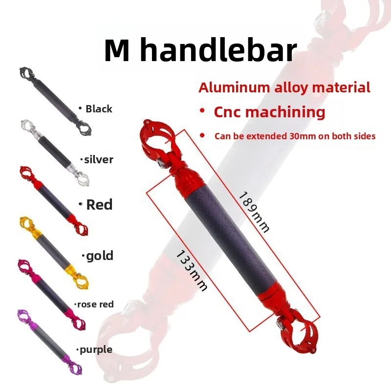 

Adjustable Aluminum Alloy Crossbar For Motorcycle E-Bike Bicycle Handlebar Thicken Balance Bar Modified Steering Lever